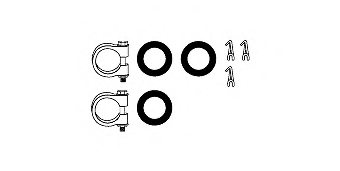 HJS 82 23 4038 Mounting Kit, exhaust system